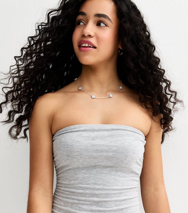 New Look Girls' Light Grey Rara Bandeau Dress New Look - 2