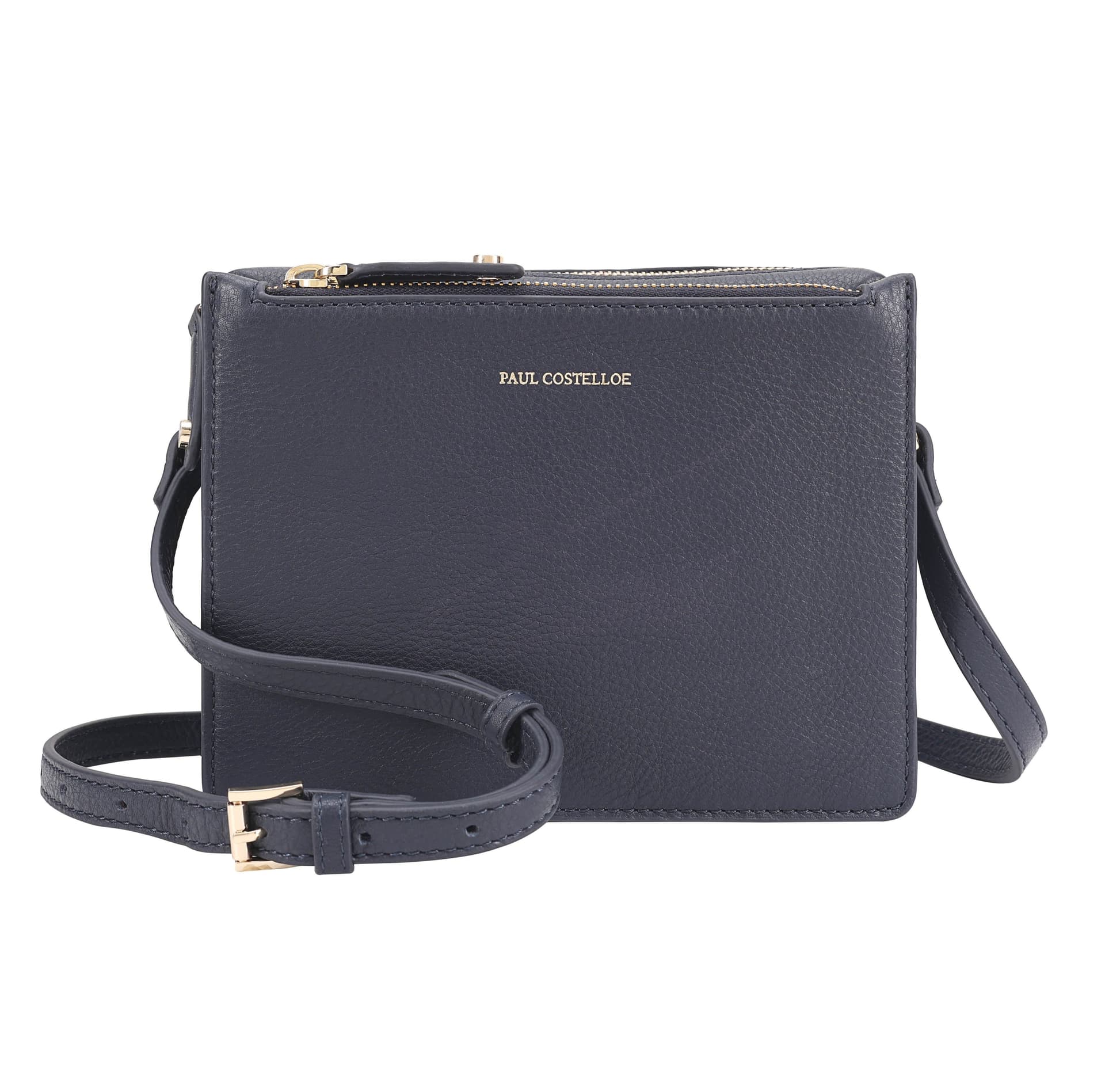 Paul Costelloe Paul Costelloe Women's Thaya Leather Cross Body Bag in Navy