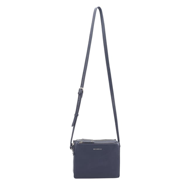 Paul Costelloe Paul Costelloe Women's Thaya Leather Cross Body Bag in Navy - 2
