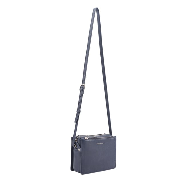 Paul Costelloe Paul Costelloe Women's Thaya Leather Cross Body Bag in Navy - 3