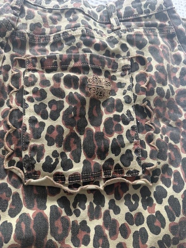 Never Fully Dressed Leopard print never fully dressed jeans