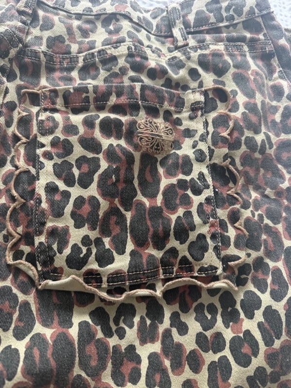 Never Fully Dressed Leopard Print Jeans - Size 16