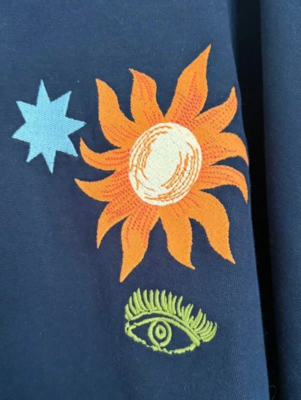 Never Fully Dressed BNWT 2XL Never Fully Dressed Navy Embroidered Sweatshirt