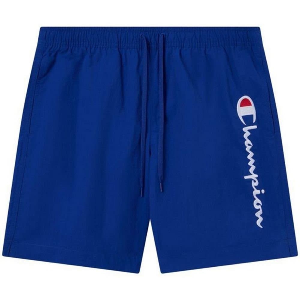 Champion Champion Men's Embroidered Logo Swim Shorts in Blue