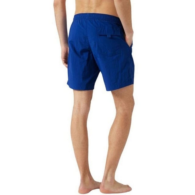 Champion Champion Men's Embroidered Logo Swim Shorts in Blue - 3