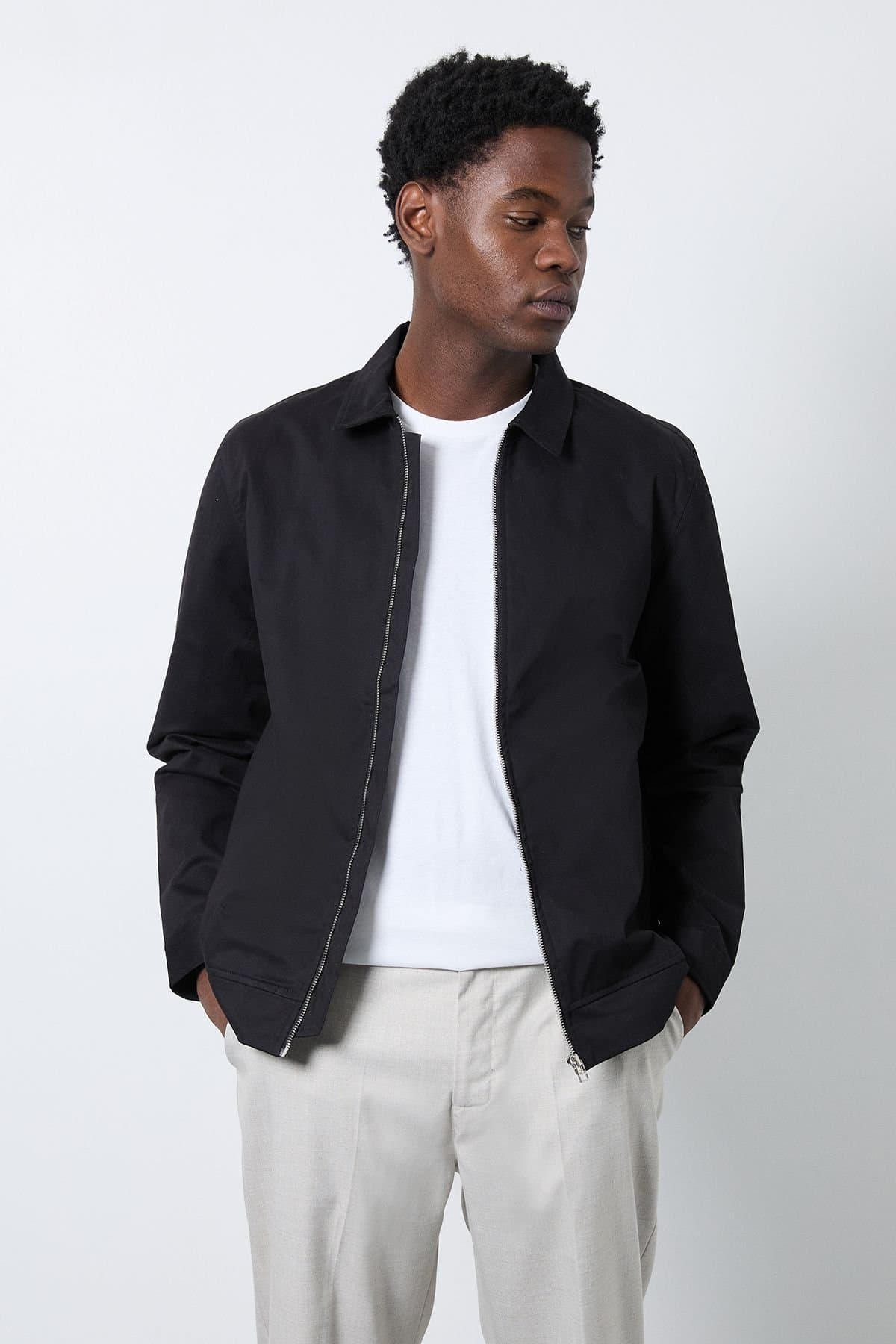 Burton Burton Men's Black Cotton Harrington Jacket