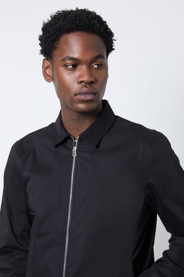 Burton Burton Men's Black Cotton Harrington Jacket - 2