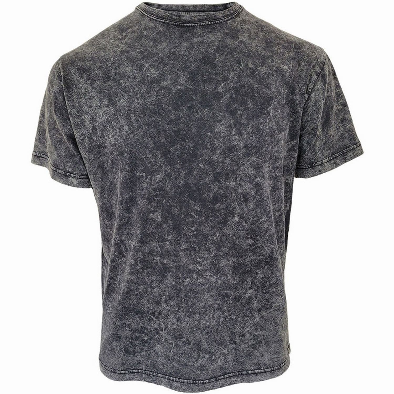 Spiral Direct Spiral Direct Men's Acid Wash T-Shirt in Black