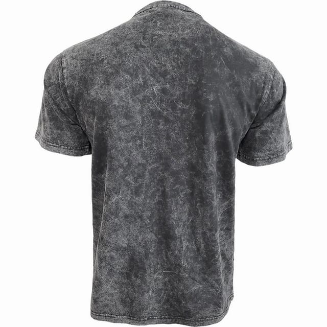 Spiral Direct Spiral Direct Men's Acid Wash T-Shirt in Black - 2