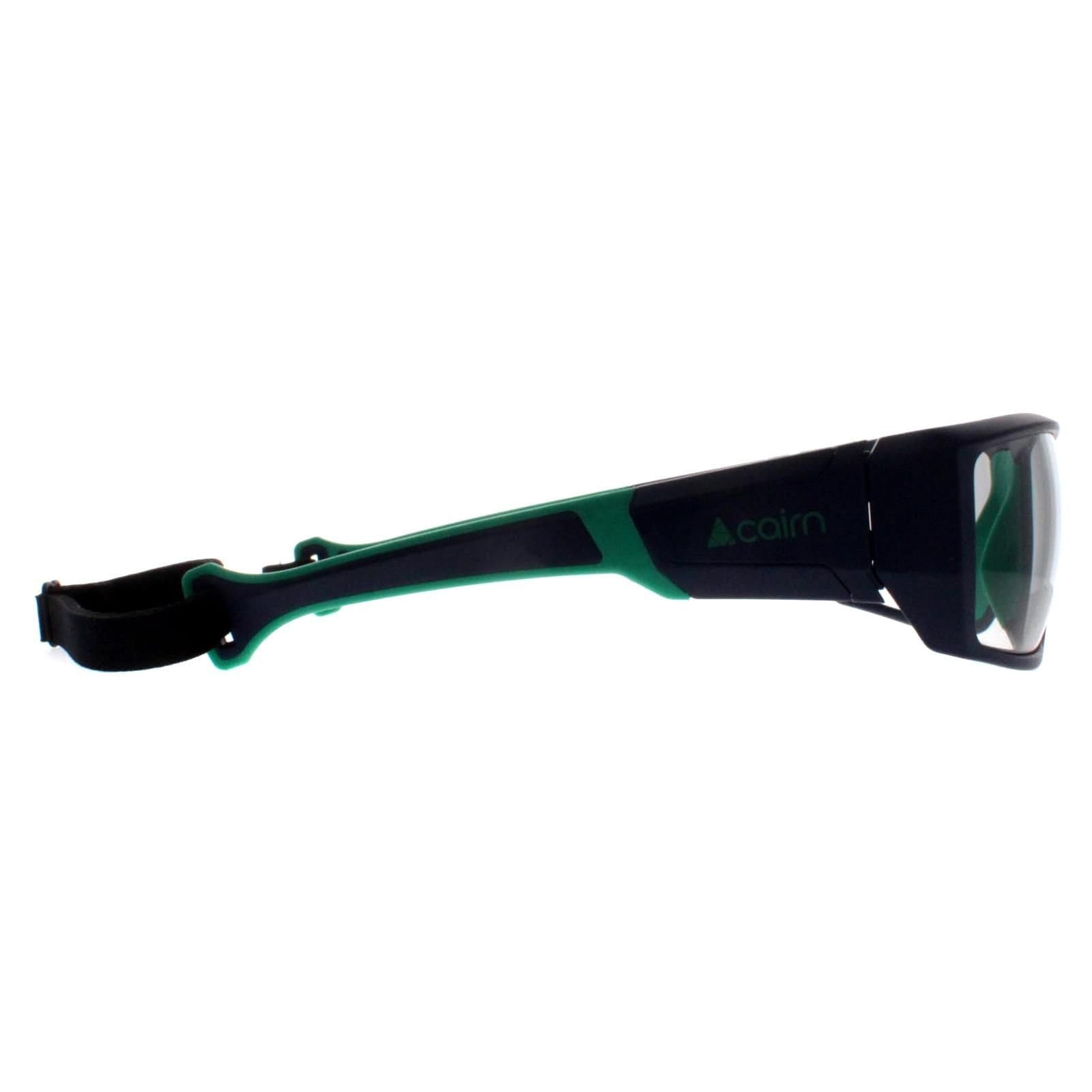 Cairn Cairn Men's Sport Matte Midnight Flash Grey Green Mirror Photochromic Skim in Blue - 4