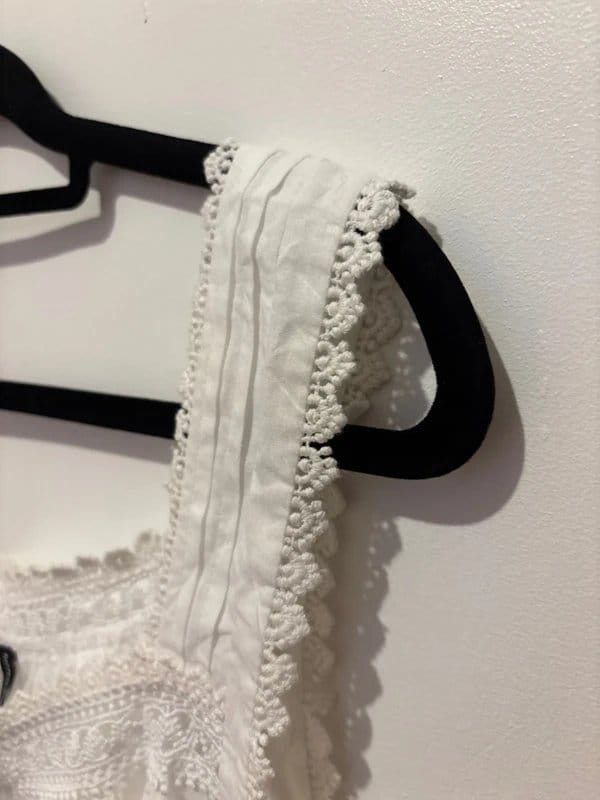 ASOS Design White Lace Trim Vest Top/Cami