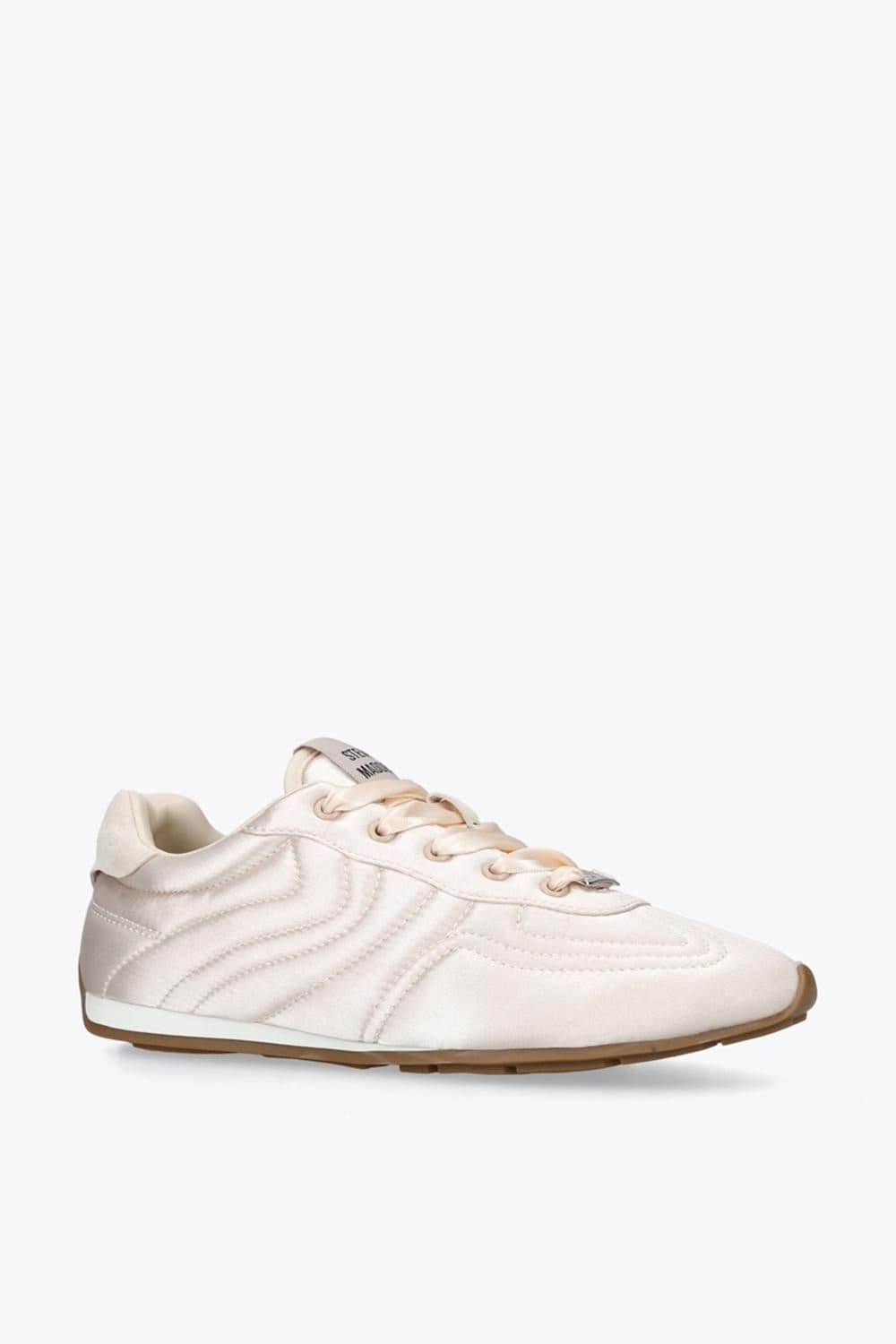 Steve Madden STEVE MADDEN Women's 'Abbi White Satin' Satin Trainers in Pink - 4