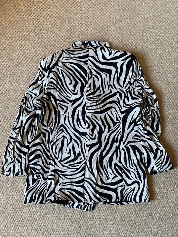 Bershka Zebra Print Blazer