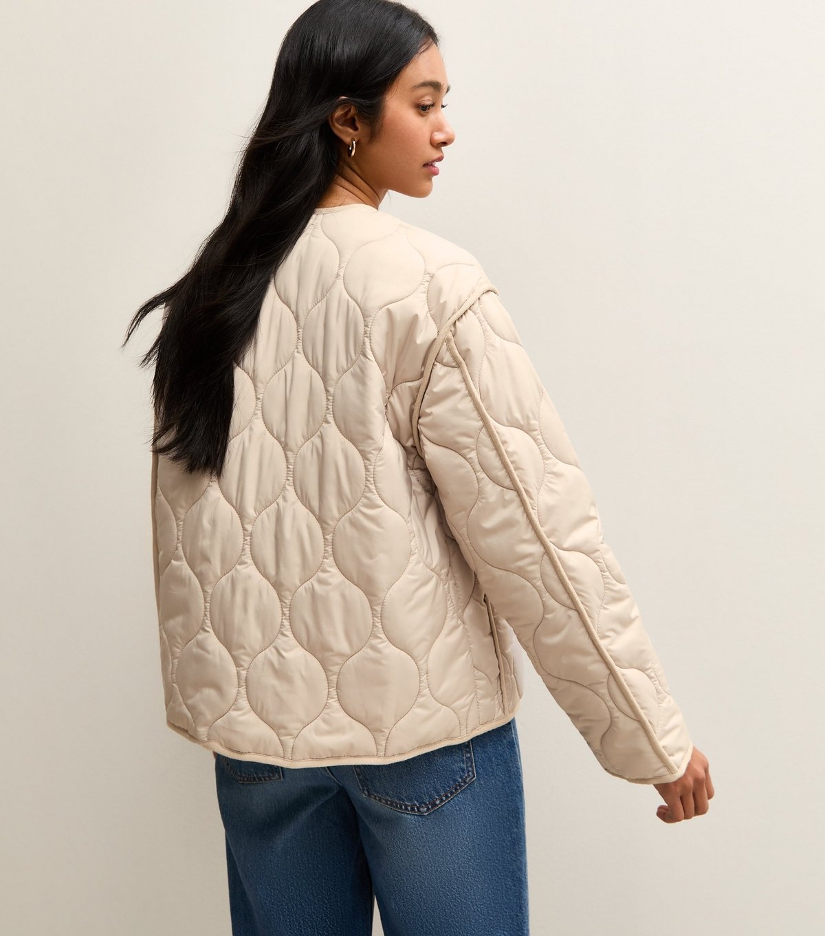 New Look Women's Stone Quilted Padded Jacket New Look - 4