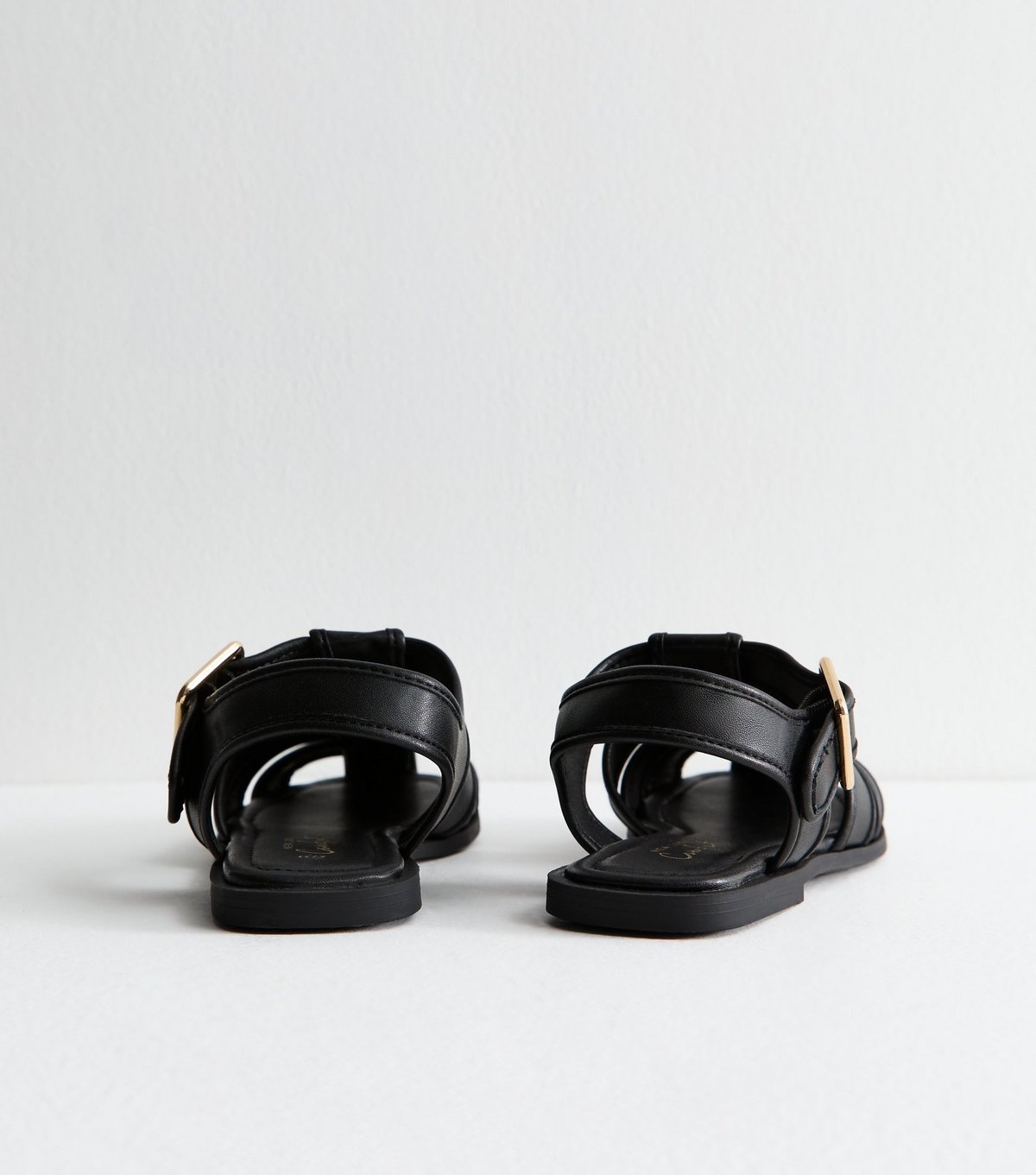 New Look Women's Black Faux Leather Fisherman Sandals New Look - 4