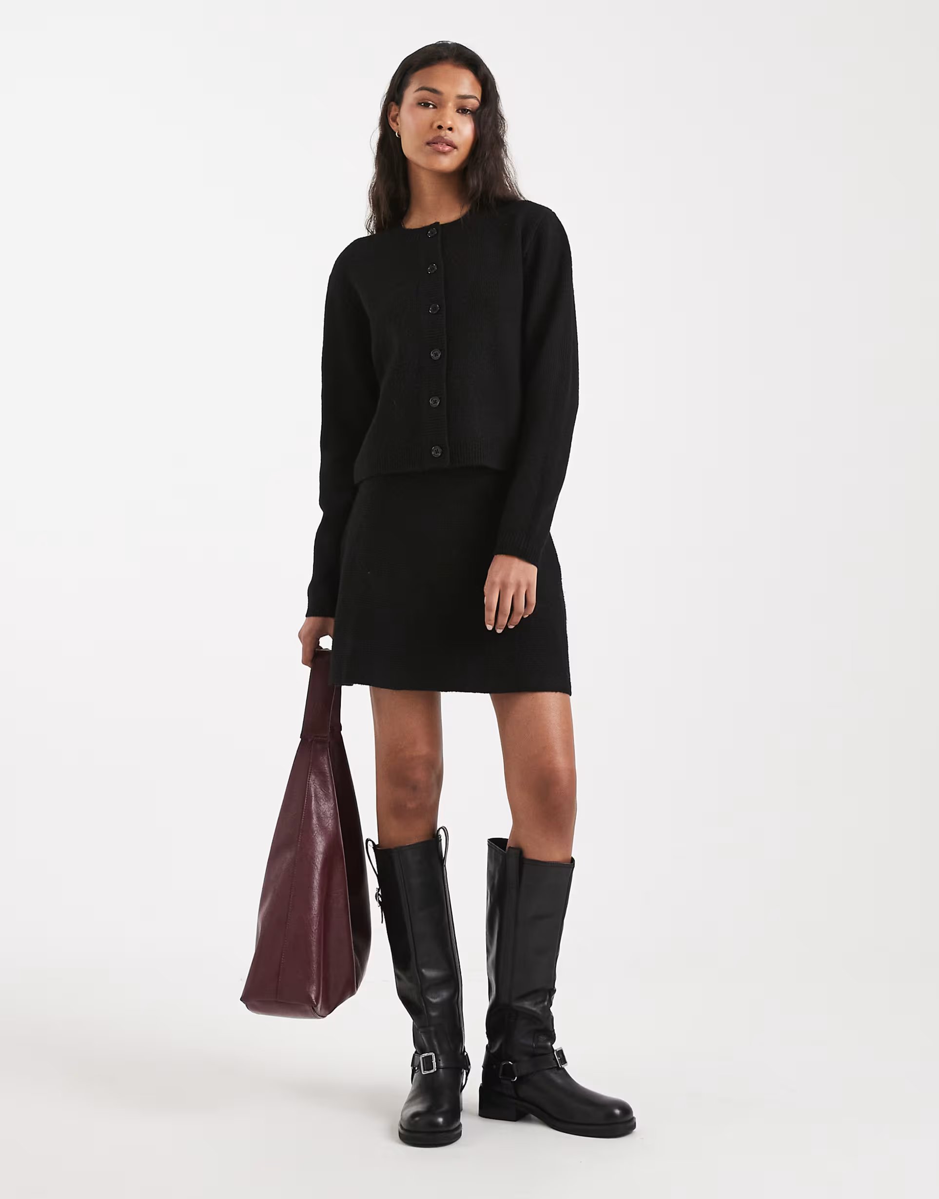 ASOS ASOS DESIGN micro skirt co-ord in black - 1