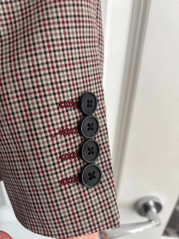 ASOS Brown Check Suit Jacket