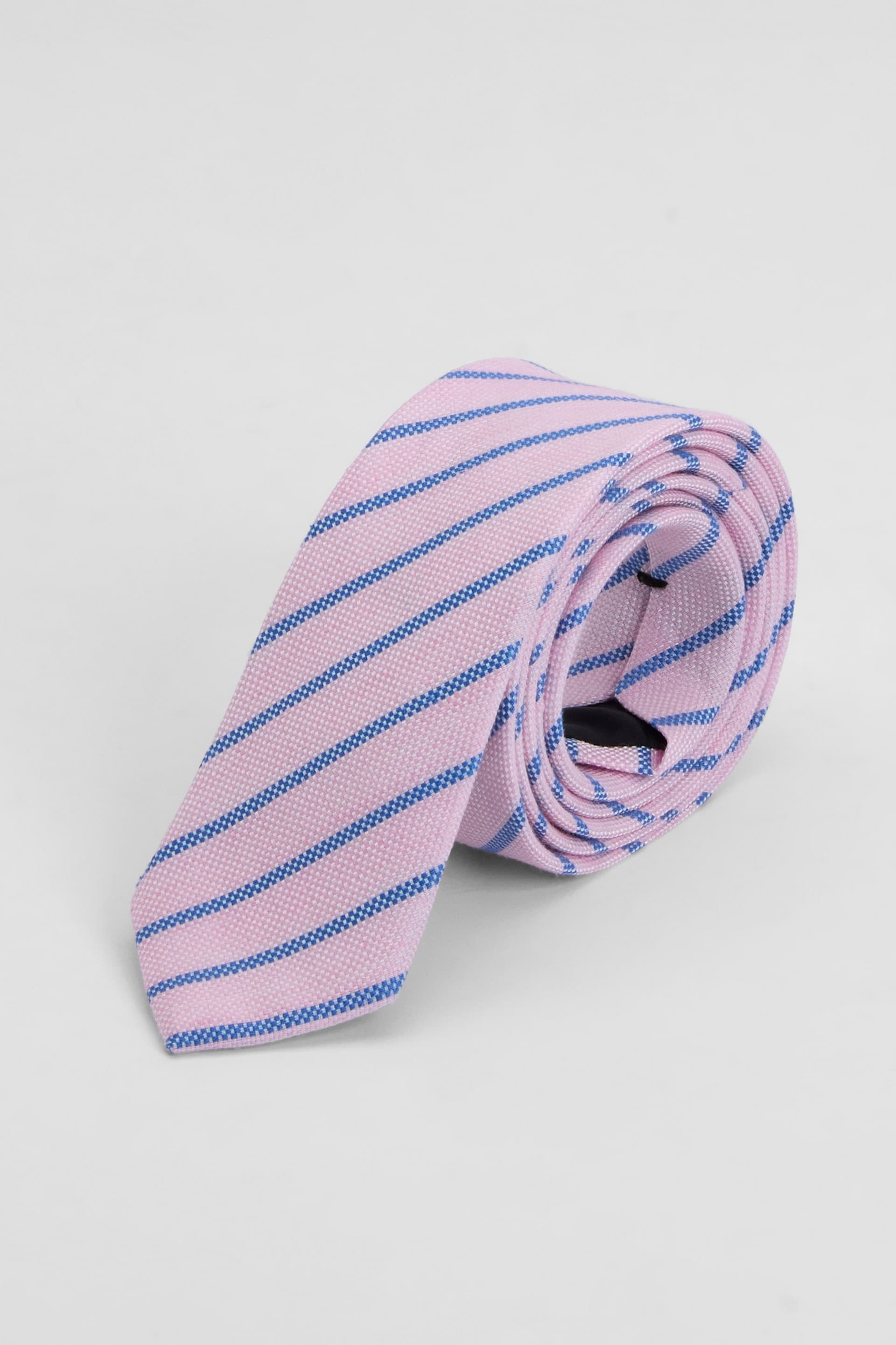 Burton Burton Men's Pink Multi Stripe Tie