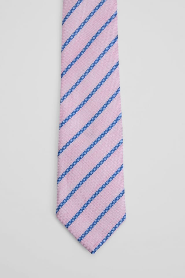 Burton Burton Men's Pink Multi Stripe Tie - 3