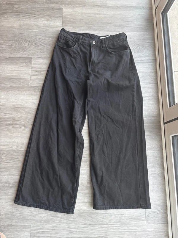 Bershka Bershka wide leg black jeans