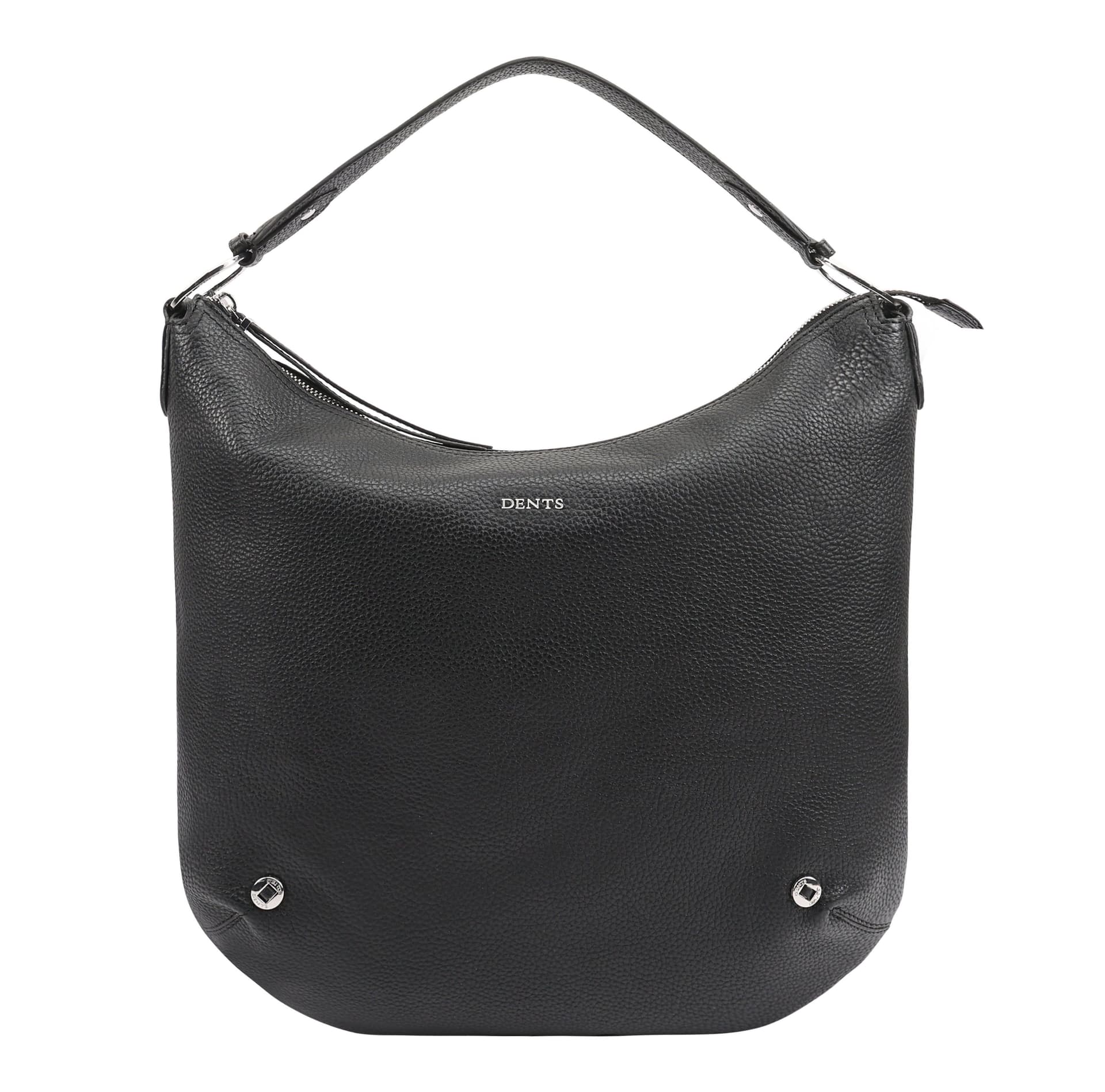 Dents Dents Women's Azurine Leather Hobo Bag in Black
