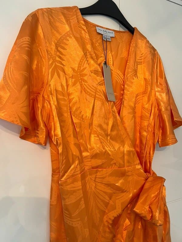 Never Fully Dressed Never fully dressed orange tie up dress