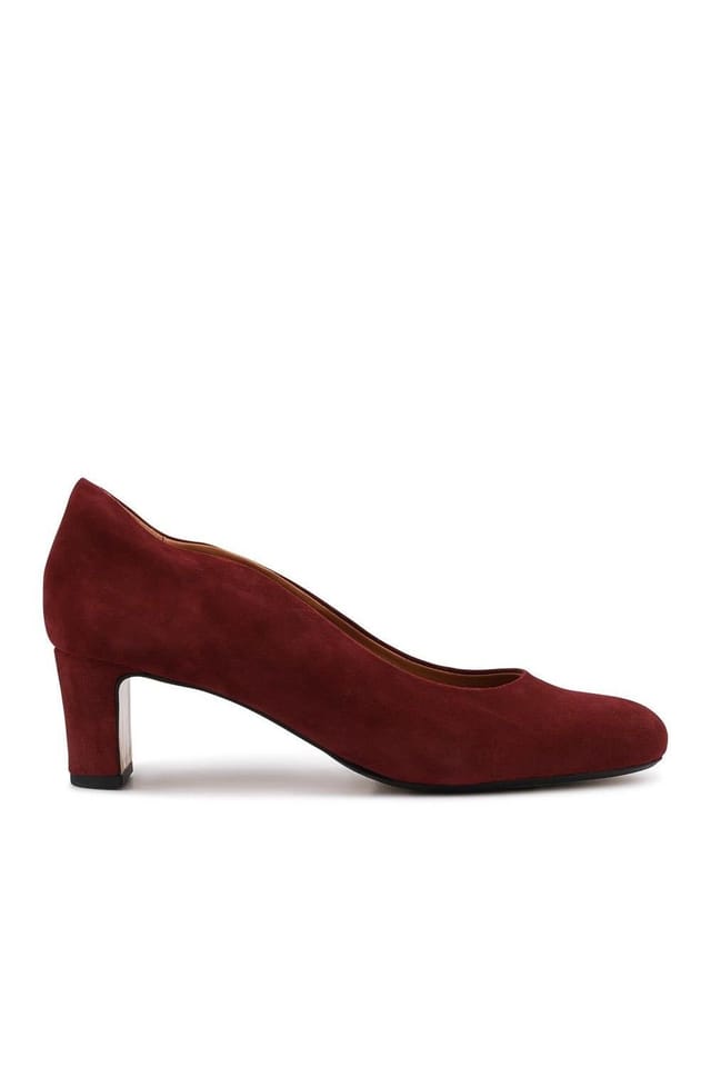 Jones Bootmaker Jones Bootmaker Women's Zoey Leather Court Shoes in Burgundy - 2