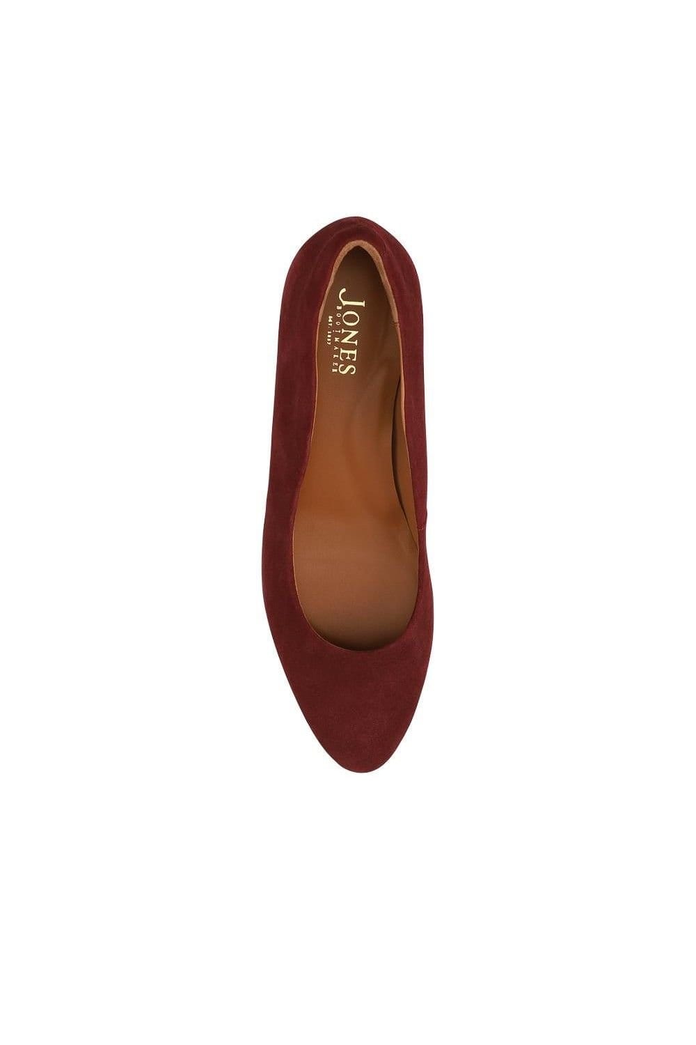Jones Bootmaker Jones Bootmaker Women's Zoey Leather Court Shoes in Burgundy - 4
