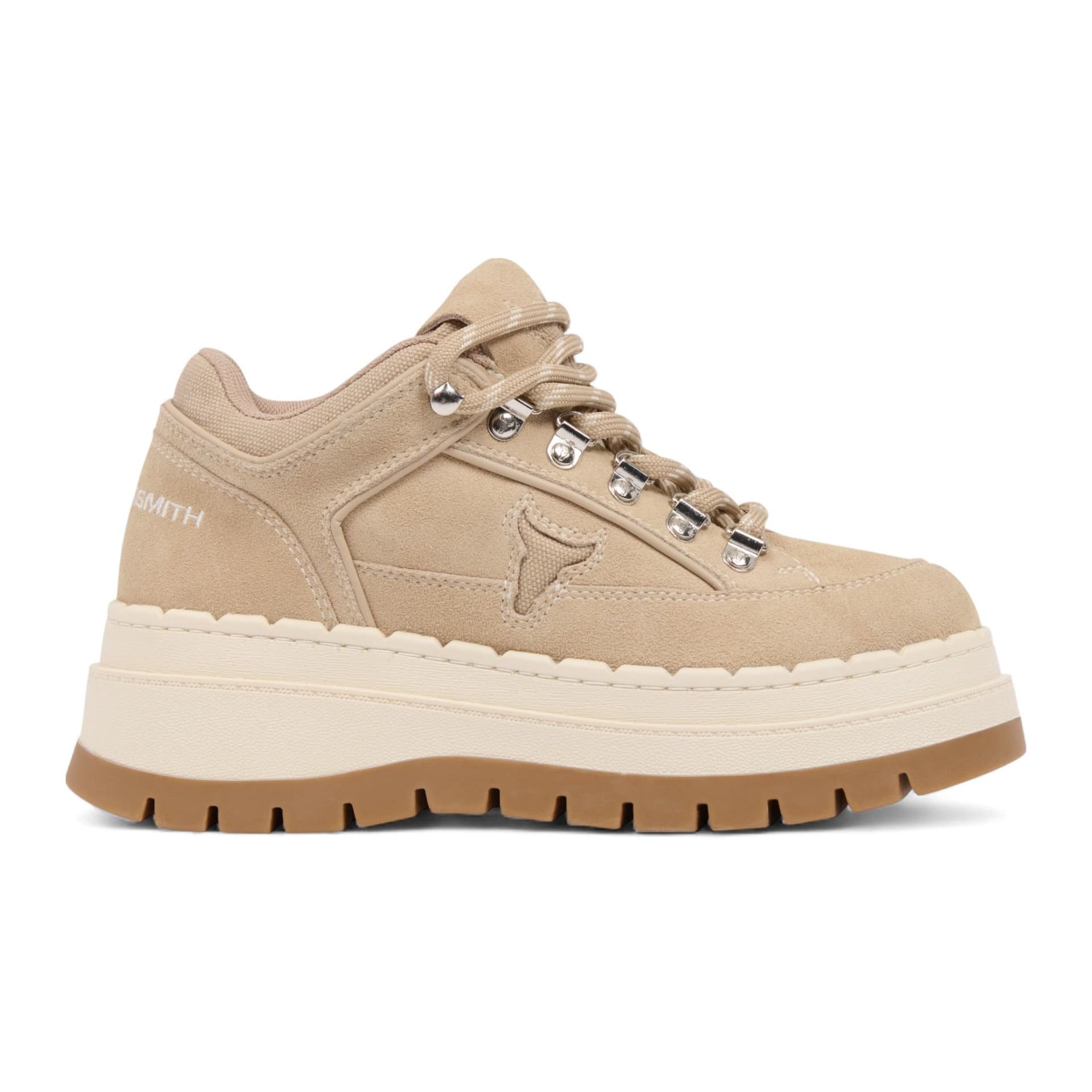 Windsor Smith Windsor Smith Women's Sand Suede Chunky Platform Sneakers Trainers - Ultimatum in Brown