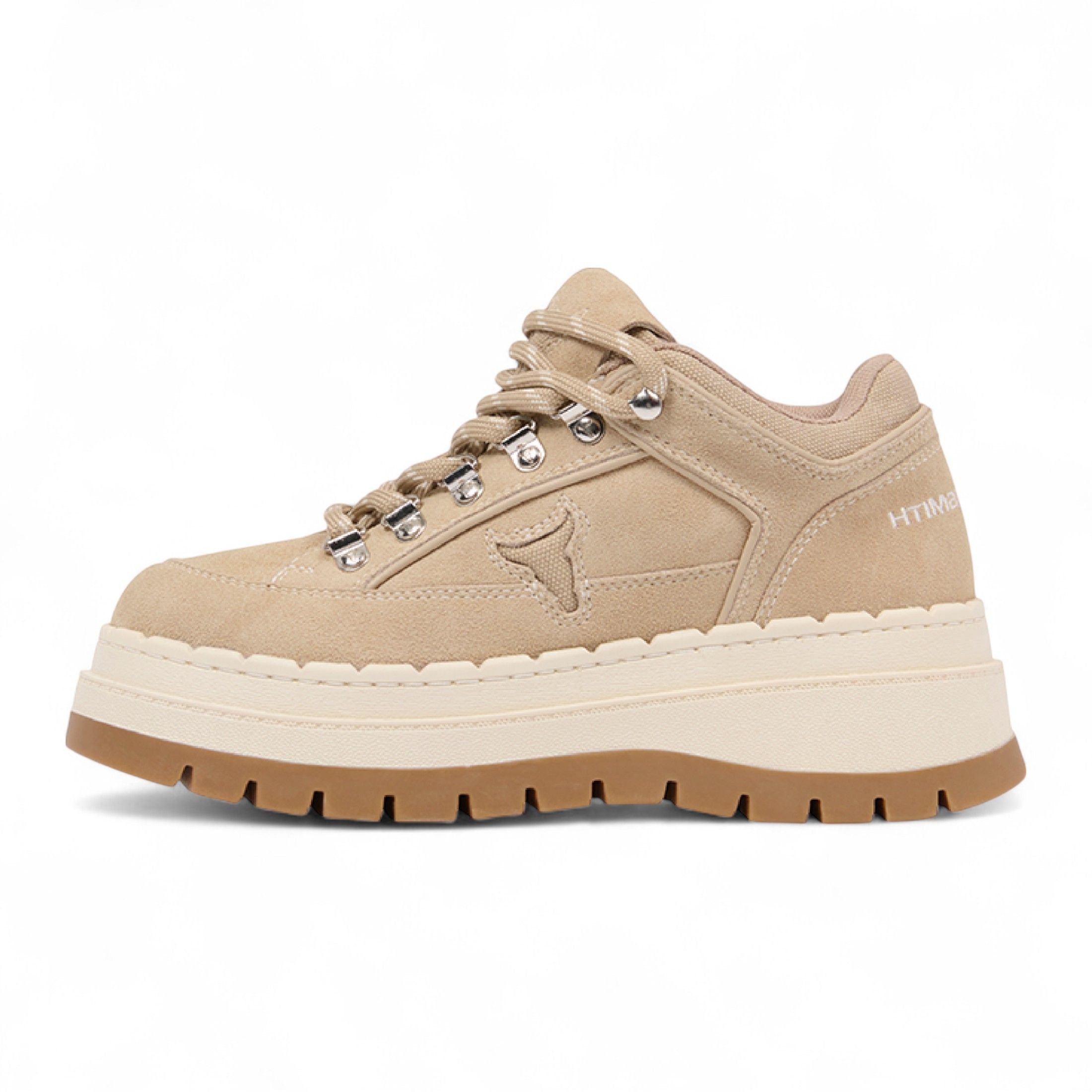 Windsor Smith Windsor Smith Women's Sand Suede Chunky Platform Sneakers Trainers - Ultimatum in Brown - 3