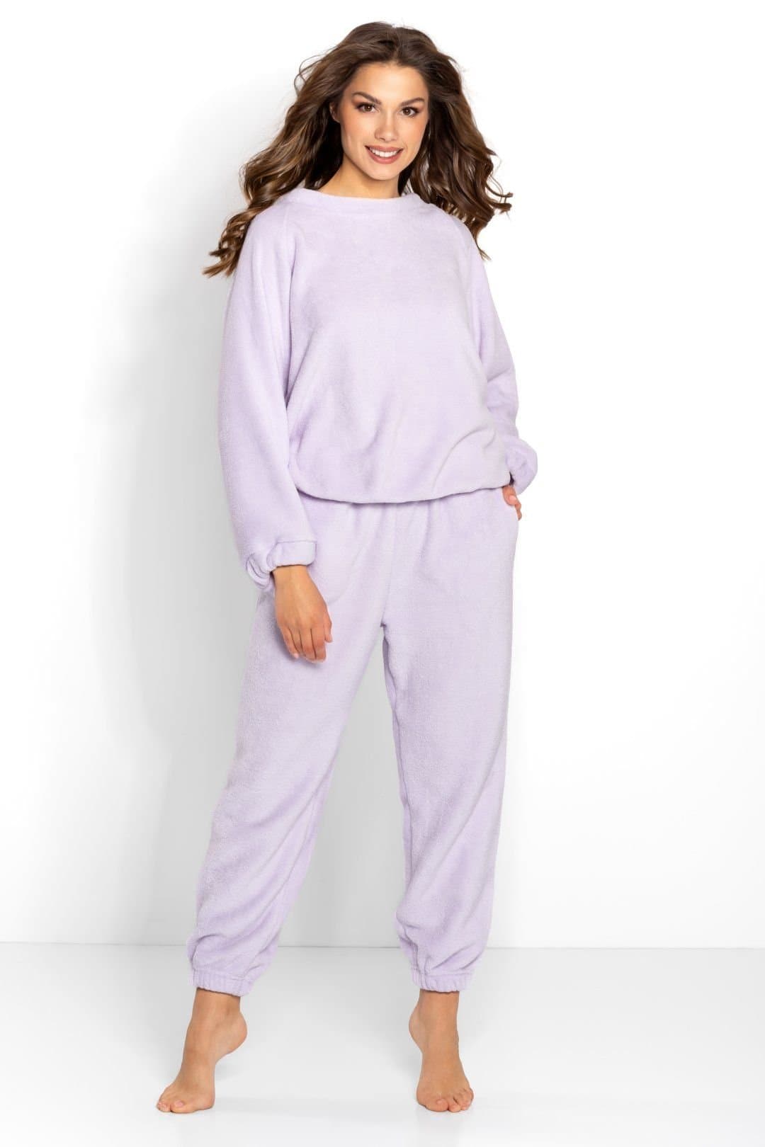Love Lace Love Lace Women's Vivi Warm Soft Loungewear Tracksuit Set in Violet