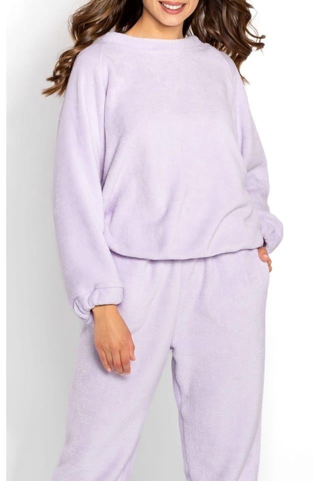 Love Lace Love Lace Women's Vivi Warm Soft Loungewear Tracksuit Set in Violet - 3