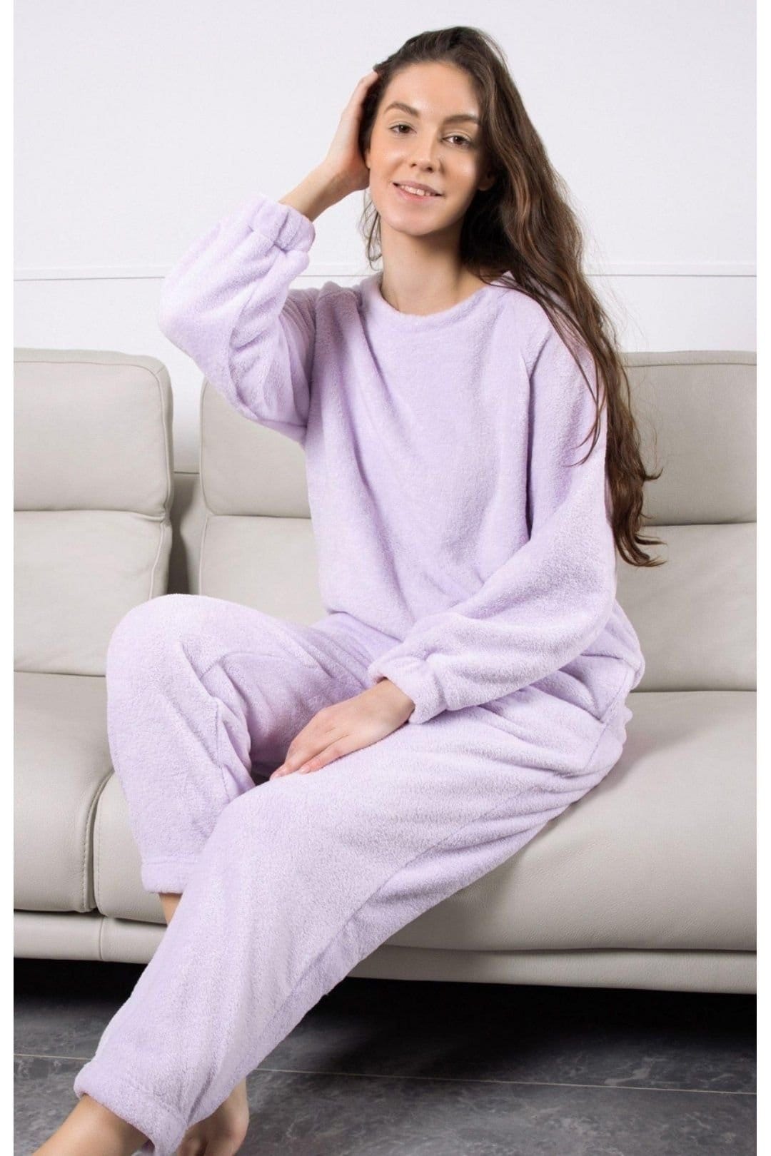 Love Lace Love Lace Women's Vivi Warm Soft Loungewear Tracksuit Set in Violet - 4