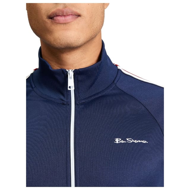 Ben Sherman Ben Sherman Men's House Taped Track Top in Dark Navy - 3
