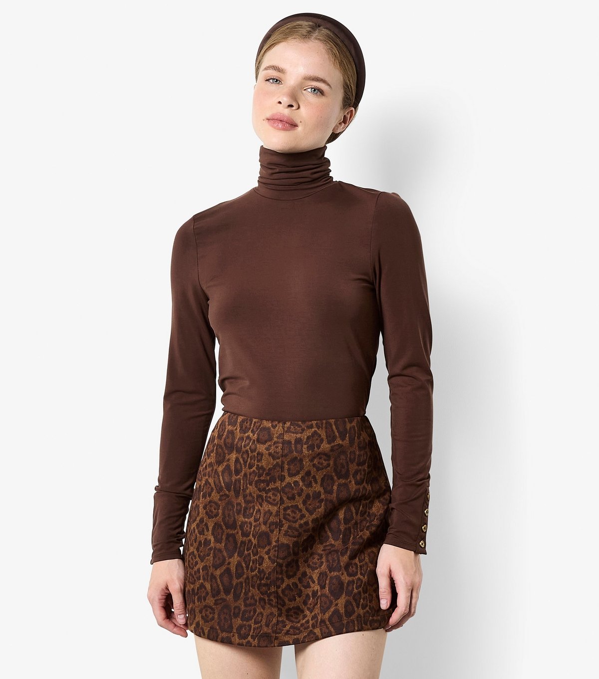 Apricot Women's Faux Suede Mini Skirt Apricot New Look - 2