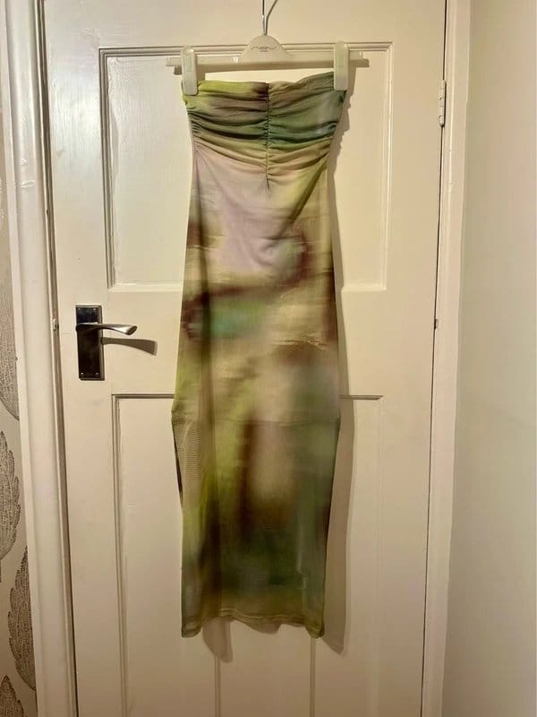 Bershka Mint Green Chiffon Summer Dress
