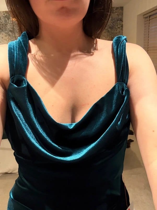 ASOS Emerald Green Velvet Midi Dress