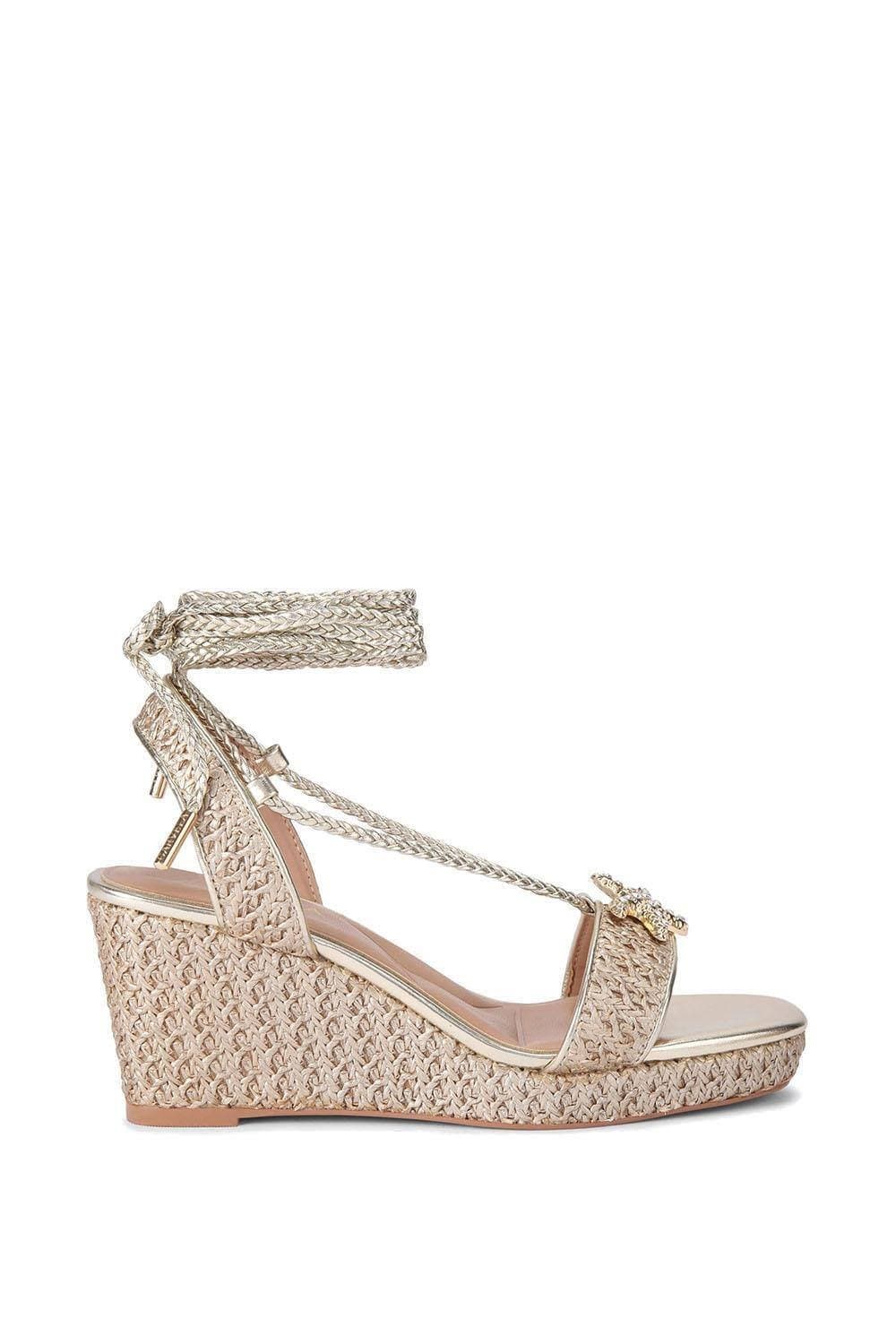 Carvela Carvela Women's 'Marina Low Wedge' Sandals in Gold