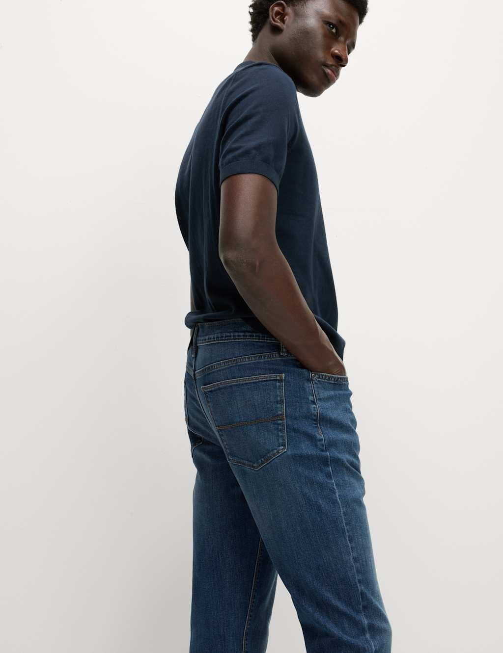 Marks & Spencer M&S Slim Fit Stretch Jeans Blue Denim