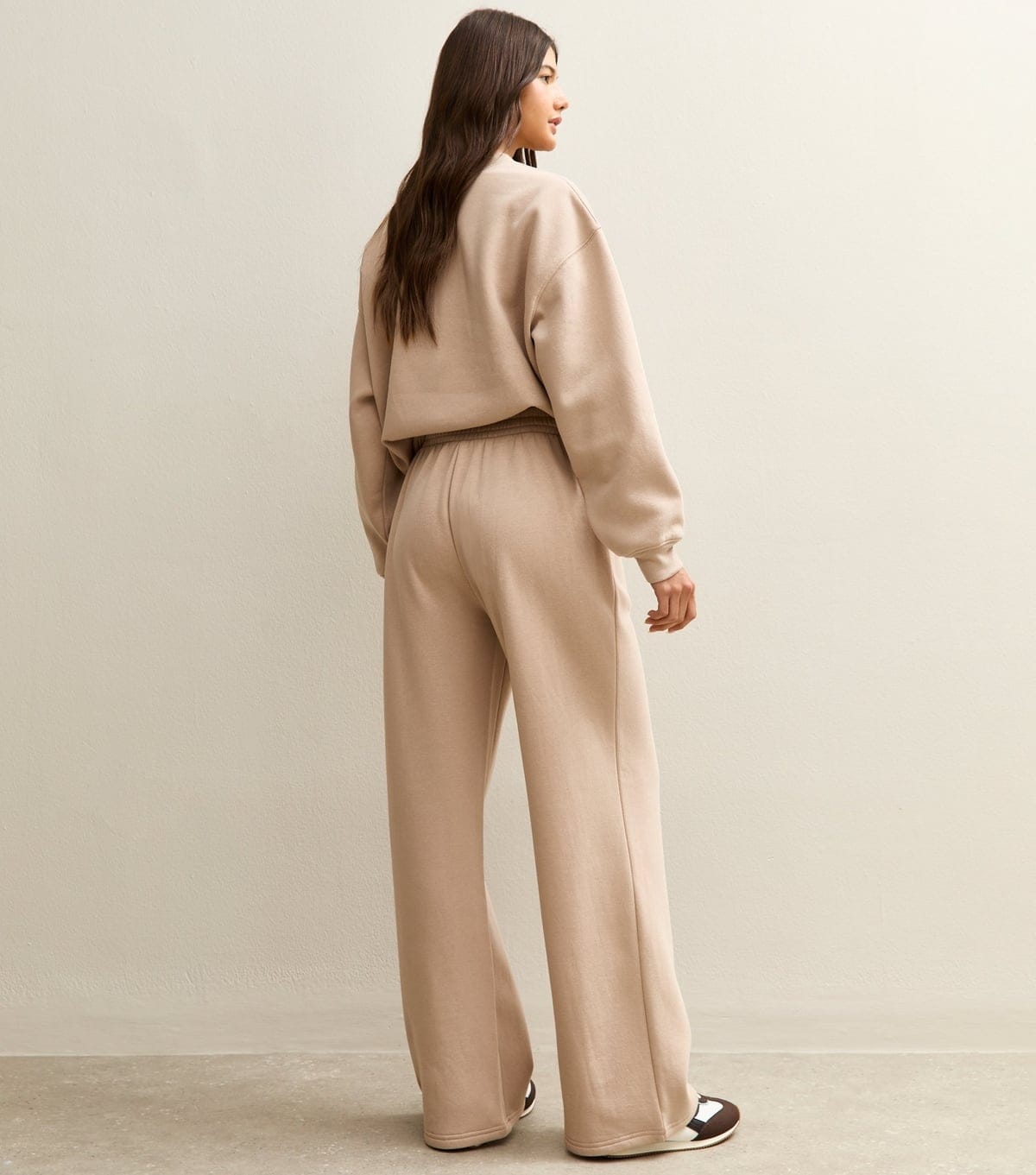 New Look Women's Mink Elasticated Waist Wide Leg Joggers New Look - 4