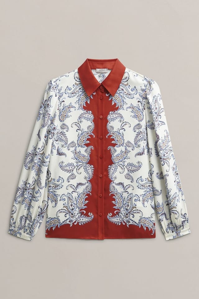 Hobbs London Hobbs London Women's Mariella Print Shirt in Cream - 2