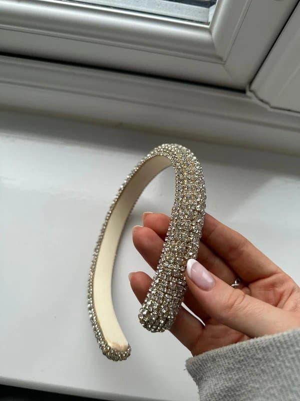 New Look Silver sparkly / diamanté Alice headband