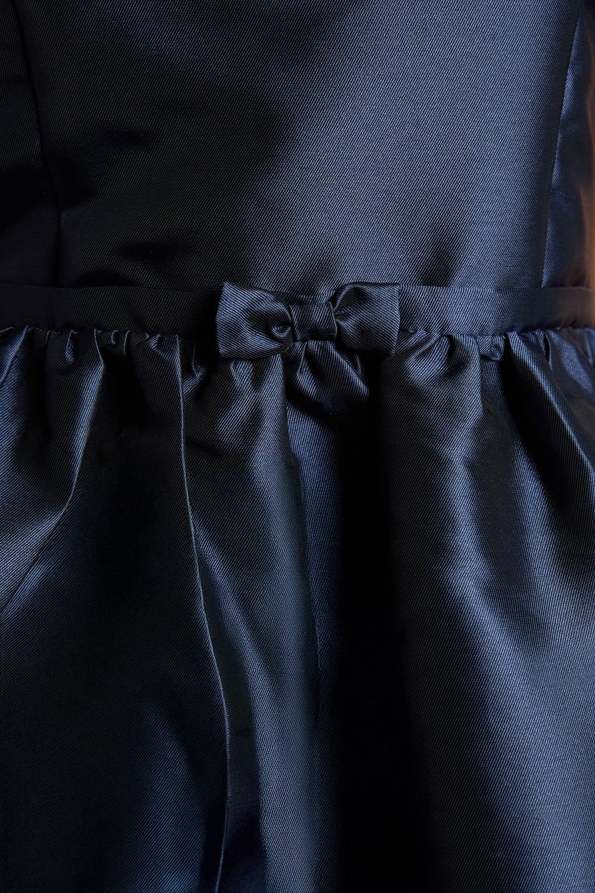 Coast Coast Women's Teen Twill Bow Maxi Bridesmaid Dress in Navy - 4