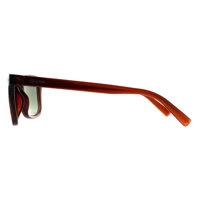 Calvin Klein CALVIN KLEIN Men's Square Transparent Brown Green CK22555S - 3