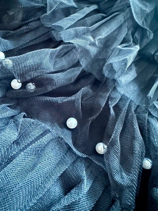 Tulle Black Tulle Net Mesh Chiffon Ruffle Festival Skirt
