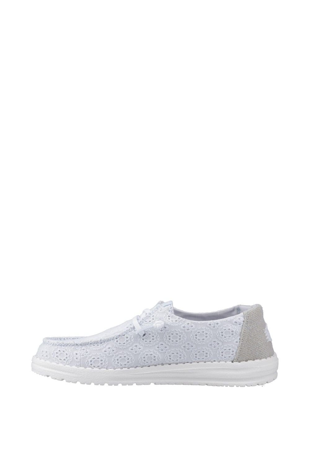 Hey Dude Hey Dude Women's Wendy Eyelet Lace Shoes in Blue - 4