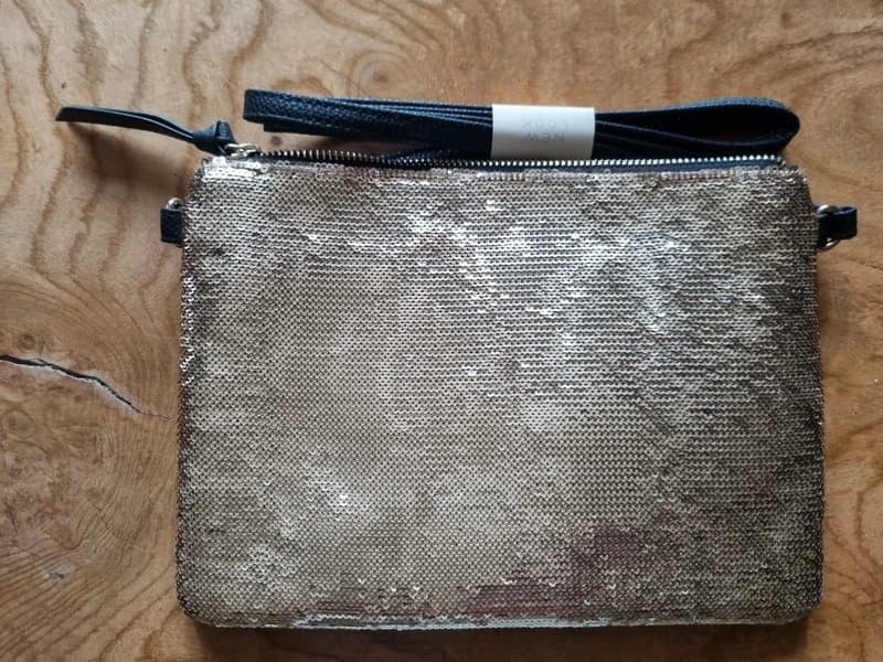 New Look New Look Gold Sequin Crossbody Bag