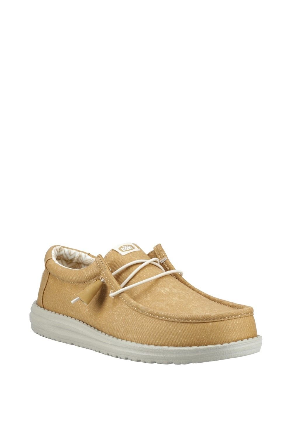 HEYDUDE HEYDUDE Men's Wally Canvas Shoe in Light Sand - 1