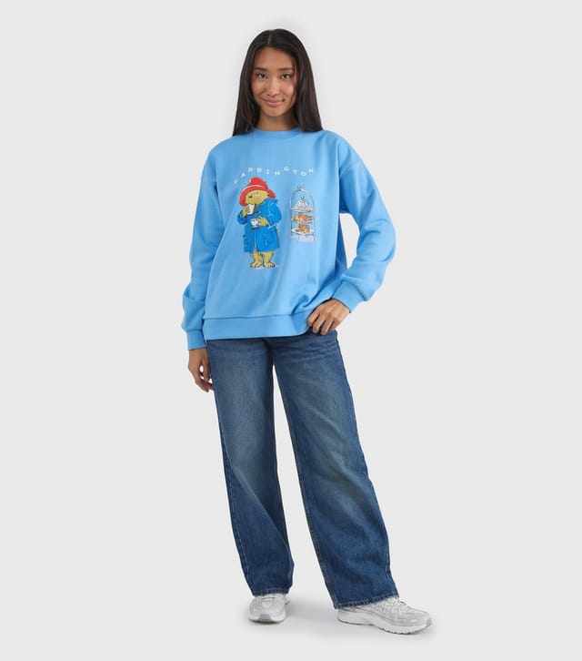Custard Women's Blue Paddington Sweet Treats Sweatshirt Custard New Look - 3