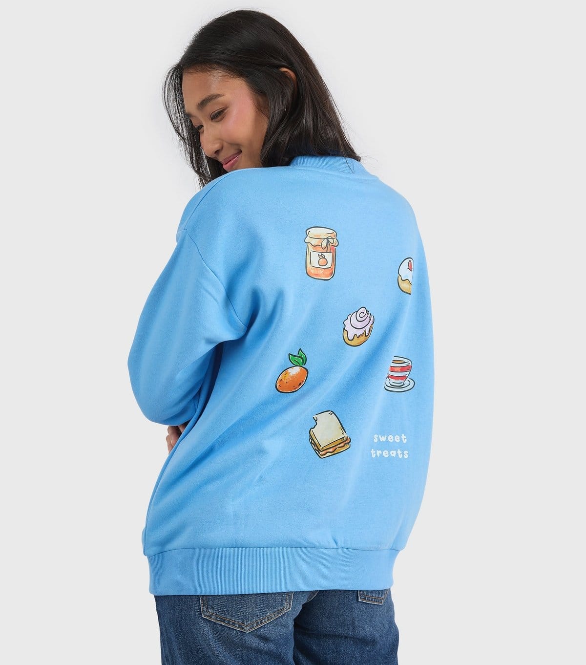 Custard Women's Blue Paddington Sweet Treats Sweatshirt Custard New Look - 4